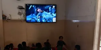 Alunos do maternal 1 e 2, bem como Pré 1 e 2 da escola municipal Tereza Soldá assistiram ao Filme “O Lorax: Em Busca da Trúfula Perdida”.